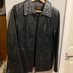 Daniel Leather coat xs